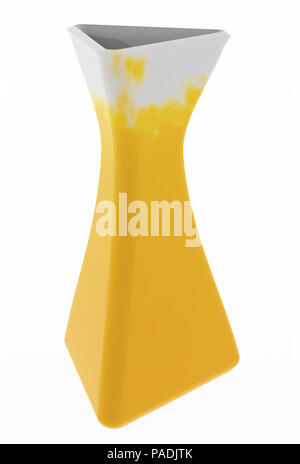 Empty ceramic vase isolated on white background Stock Photo