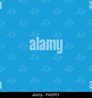 Stump pattern vector seamless blue Stock Vector