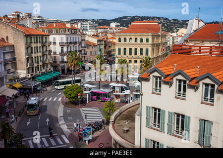 Cannes city center in France, cityscape on French Riviera - Cote d'Azur ...