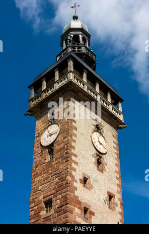 Tour Jacquemart clock tower, Moulins, Allier department, Auvergne-Rhône-Alpes, France Stock Photo