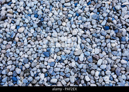 River rounded pebbles sanded with water with sand  naturally in rivers or in the sea Stock Photo