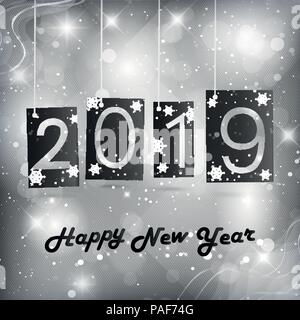 Happy New Year 2019 Stock Vector