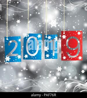 Happy New Year 2019 Stock Vector