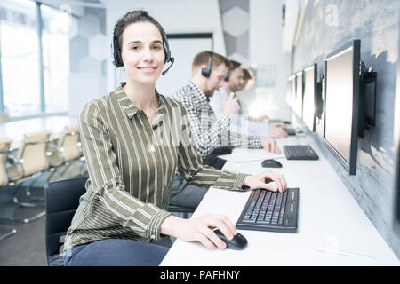 Female  Customer Support Operator Stock Photo