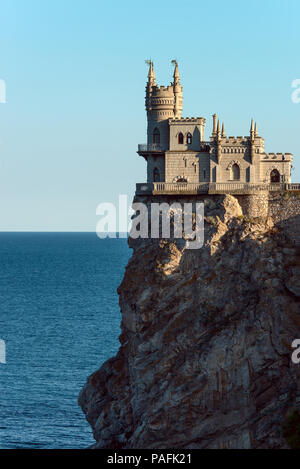 'swallow's nest' castle on peninsula Crimea, vertical photo Stock Photo