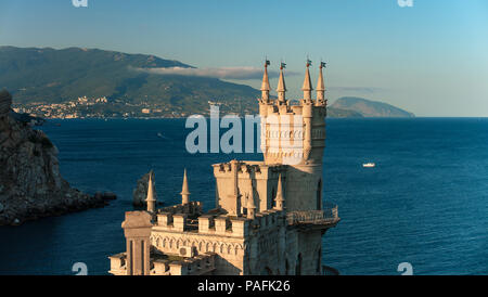 'swallow's nest' castle on peninsula Crimea, horizontal photo Stock Photo