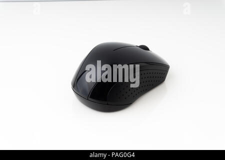 Mouse computer isolated on white background with selective focus Stock Photo