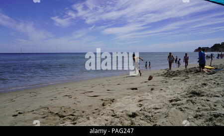 Malibu Beach Day - Summer Fun Stock Photo