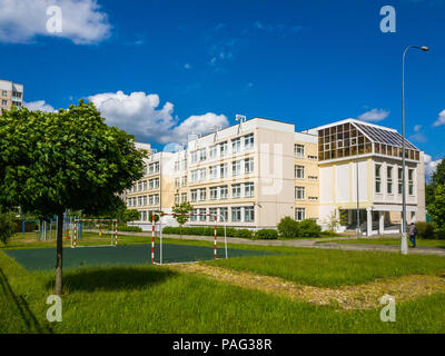 The typical secondary school in Moscow, Russia Stock Photo