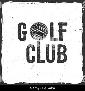 Golf club. Vector illustration. Concept for shirt, print, seal or stamp. Typography design- stock vector. Stock Vector