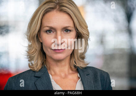 Close-up of businesswoman Stock Photo