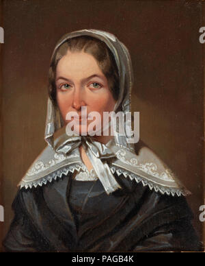 Portrait of Fredrika Bremer by Johan Gustaf Sandberg 1843 Stock Photo ...