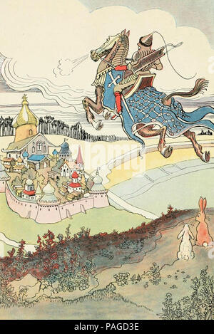 A Russian Garland of Fairy Tales DJVU pg 010.. Stock Photo