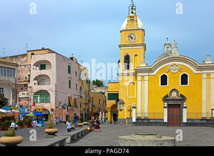 Church of Santa Maria della Pieta at Marina Grande, Procida island, Gulf of Naples, Italy Stock Photo