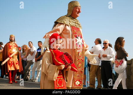 AMALFI, ITALY. June 3, 2012: On the occasion of the regatta of the ancient Maritime Republics in Amalfi, the parade took place with period costumes an Stock Photo