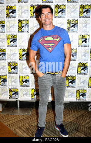 San Diego, USA. 20th July, 2018. Jerry O'Connell at the Photocall for the animated film 'The Death of Superman' at the San Diego Comic-Con International 2018 at the Hilton Bayfront Hotel. San Diego, 20.07.2018 | usage worldwide Credit: dpa/Alamy Live News Stock Photo