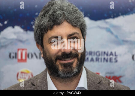 Eboli, Italy. 23rd July, 2018. Giffoni Film Festival 2018, 48th Edition. Photocall of the President of the Chamber of Deputies Roberto Fico (Italy, Giffoni, 23 July 2018) Credit: Independent Photo Agency/Alamy Live News Stock Photo