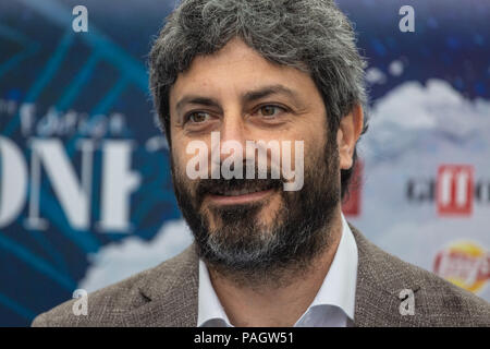 Eboli, Italy. 23rd July, 2018. Giffoni Film Festival 2018, 48th Edition. Photocall of the President of the Chamber of Deputies Roberto Fico (Italy, Giffoni, 23 July 2018) Credit: Independent Photo Agency/Alamy Live News Stock Photo
