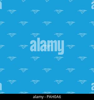 Drone with camera pattern vector seamless blue Stock Vector