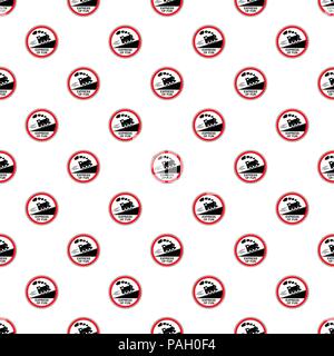 Train journey sign icon, simple style Stock Vector