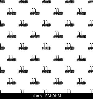 Large chemical plant icon, simple style Stock Vector