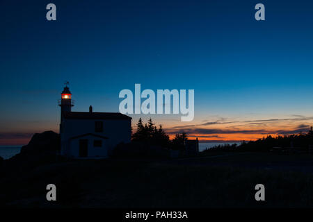 Newfoundland coastal sunset Stock Photo