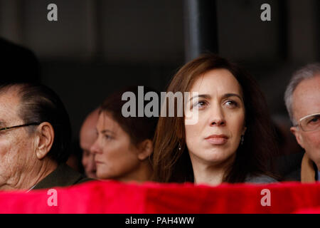 Buenos Aires, Argentina. 30th July, 2016. Governor of the province of Buenos Aires, Maria Eugenia Vidal, at the Inauguration of the Sociedad Rural. Stock Photo