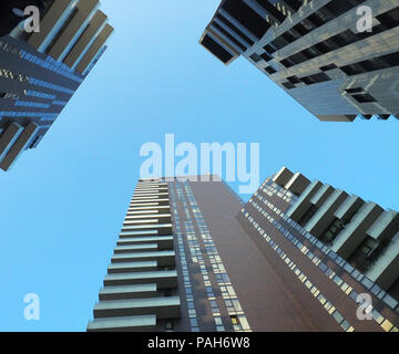 Italy,Milan,Porta Nuova,the Three Residential  Towers Solaria Solea and Aria Stock Photo