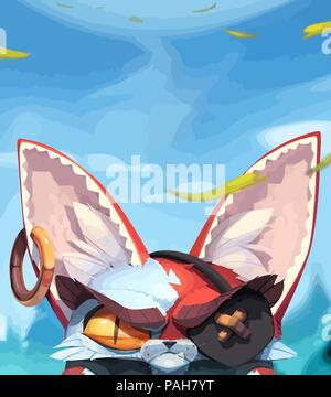 "Wildcat" Digital art Illustration (Vector Based) Stock Vector