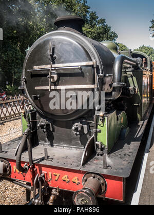 Class N2 0-6-2T tank engine 1744, built at the North British Locomotive works in 1921. Ex BR number 69523, LNER locomotive number 4744, Stock Photo