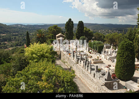 St. Paul de Vence cemetery, France Stock Photo