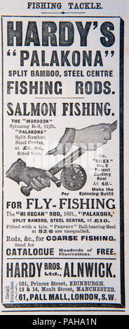 Advert for Hardy Palakona fishing rod. From an old magazine during