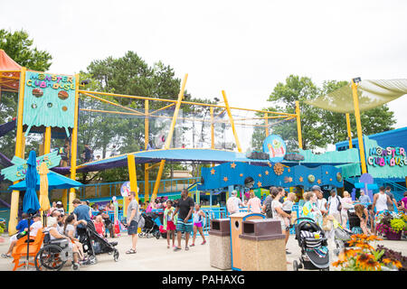 Langhorne, PA July 21, 2018: Sesame Place is a children's theme park ...