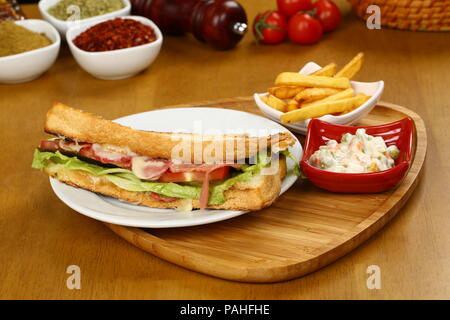 Toast Sandwich - Turkish Ayvalik Tost Stock Photo