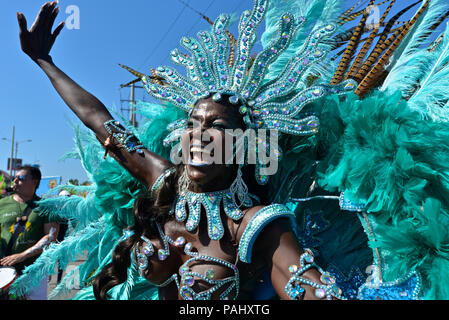 Battle of Flowers, Barranquilla Carnaval. Stock Photo