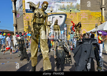 Battle of Flowers, Barranquilla Carnaval. Stock Photo