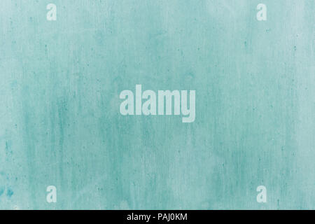 Turquoise painted wooden wall background Stock Photo