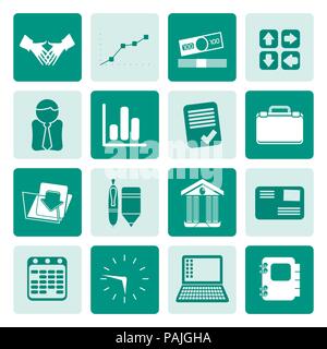 One tone Business and Office icons - Vector Icon Set Stock Vector