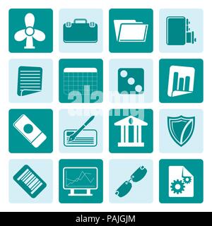 One tone Business and Office Icons - Vector Icon Set 2 Stock Vector