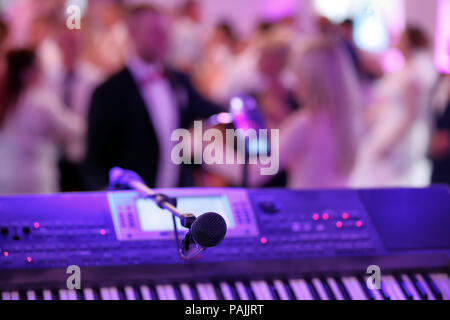 Dancing couples during party or wedding celebration Stock Photo