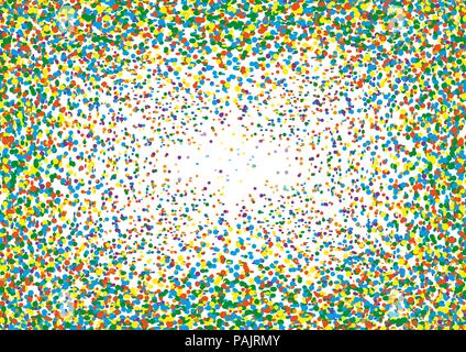colorful confetti swirl background Stock Vector