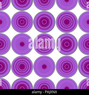 Seamless vector gradient rounds magenta pattern Stock Vector