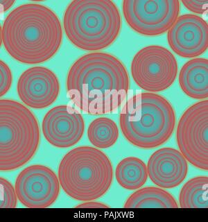 Seamless vector gradient rounds yellow pattern Stock Vector