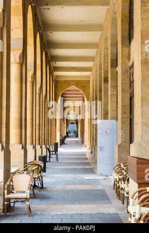 Renovated street of Nejme Square or Place de l'Etoile in downtown Beirut Central District, Lebanon Stock Photo