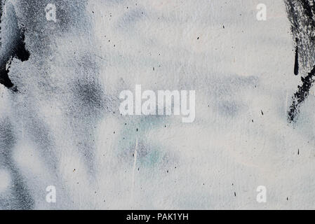silver painted wall texture background detail of graffiti Stock Photo