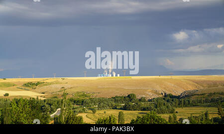 Far view of Afsin Elbistan thermal power plant, Kahramanmaras, Turkey Stock  Photo - Alamy