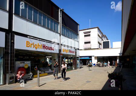 Blackburn town centre shops Stock Photo - Alamy