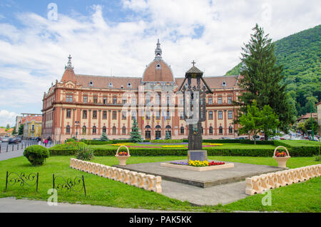 Brasov County Council building wich is an important historic monument in Transylvania region of Romania
