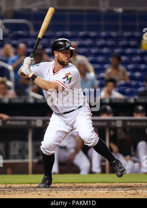 April 06, 2015 Miami Marlins Third Base Martin Prado (14) in action during  opening game at Marlins Park between the Miami Marlins and the Atlanta  Braves (Icon Sportswire via AP Images Stock Photo - Alamy