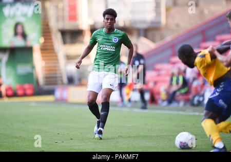 London UK 24th July 2018 - Bernardo of Brighton during the pre season friendly football match between Charlton Athletic and Brighton and Hove Albion  at The Valley stadium   Credit: Simon Dack/Alamy Live News - Editorial Use Only Stock Photo